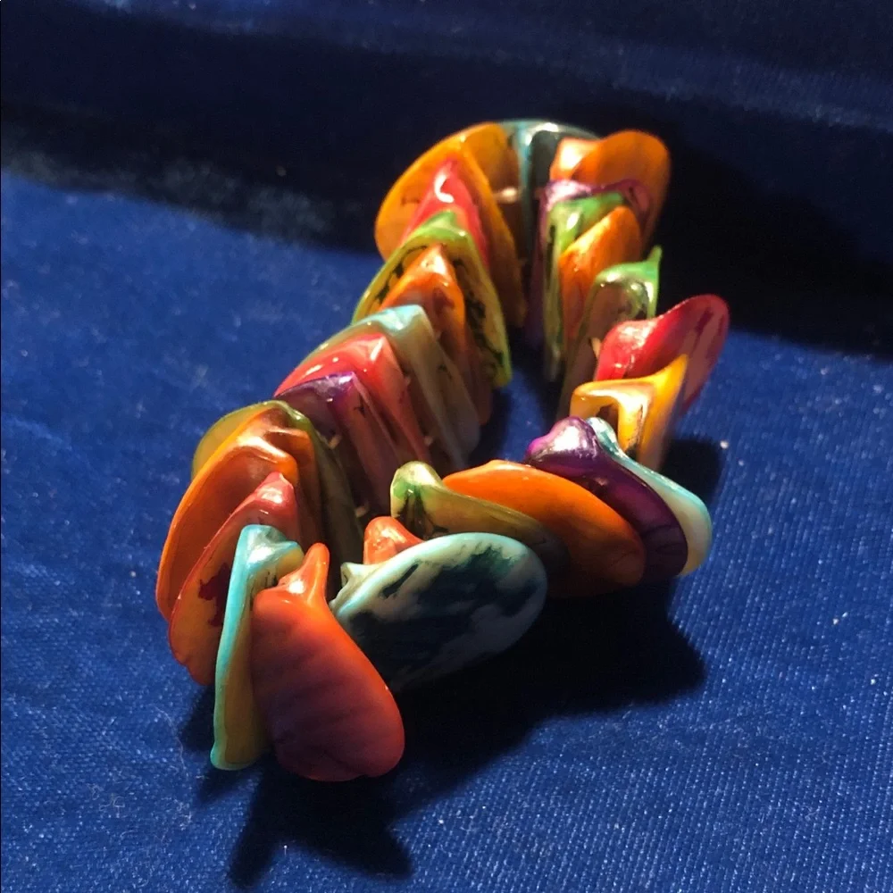 💋Multicolor Shell Chip Stretch Bracelet - Women Jewelry